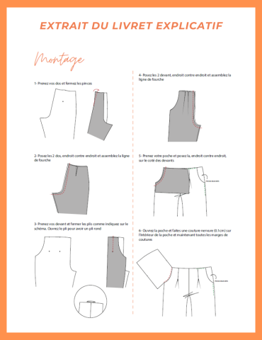 Patron pantalon Jasmin - pochette