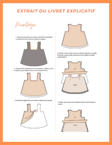 Patron blouse Manille - pochette