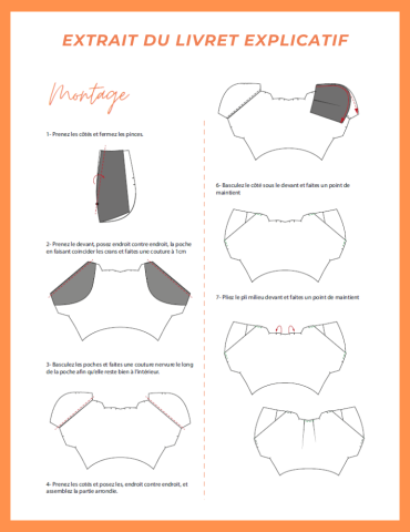 Patron jupe Clio - pochette