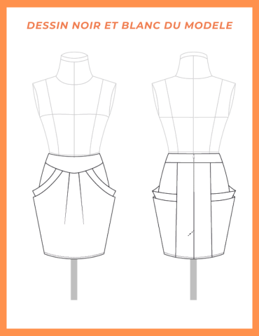 Patron jupe Clio - pochette