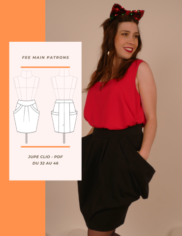Patron jupe Clio - pochette