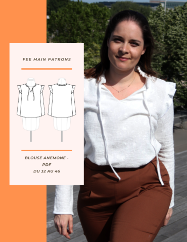 Patron blouse Anémone PDF