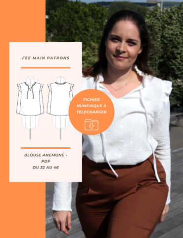 Patron blouse Anémone PDF