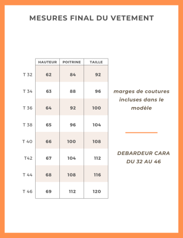 Patron débardeur Cara PDF