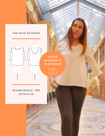 Patron blouse Séville PDF