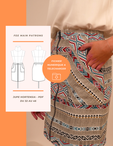 Patron jupe Hortensia PDF