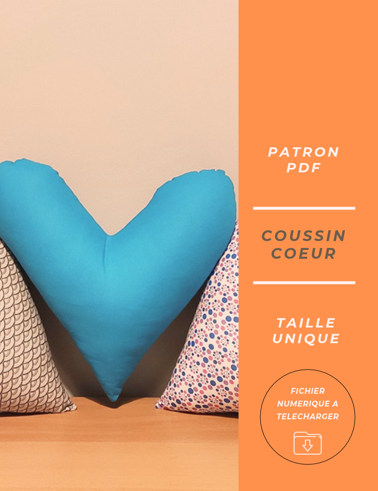 Patron Coussin Coeur